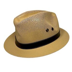 Nicol Hats Stylish Tan Fedora –‎ Size OS